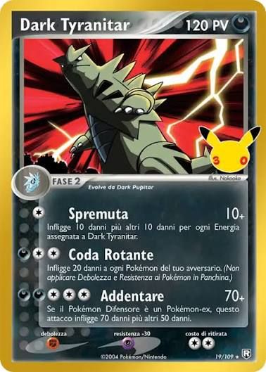 Dark Tyranitar 30th Italiano image 1